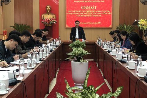 Giám sát việc giải quyết các ý kiến, kiến nghị và đơn thư khiếu nại, tố cáo tại huyện Thạch An