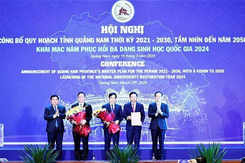 Công bố Quy hoạch tỉnh Quảng Nam và khai mạc Năm phục hồi đa dạng sinh học Quốc gia 2024