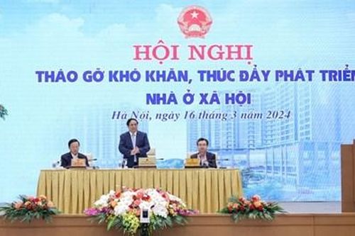 Thủ tướng Phạm Minh Chính chủ trì Hội nghị tháo gỡ khó khăn, thúc đẩy phát triển nhà ở xã hội