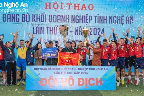 Bế mạc Hội thao Đảng bộ Khối Doanh nghiệp tỉnh Nghệ An năm 2024