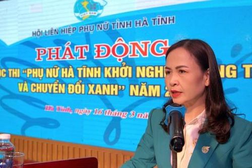 Phát động cuộc thi 'Phụ nữ Hà Tĩnh khởi nghiệp sáng tạo và chuyển đổi xanh'