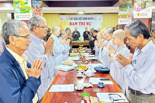 Quảng Nam: Ban Trị sự Phật giáo H.Đại Lộc triển khai Phật sự đầu năm Giáp Thìn