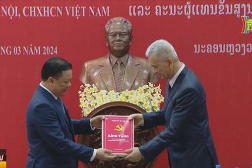 Hà Nội - Viêng Chăn hợp tác thực chất, sản phẩm cụ thể