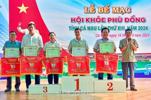 Bế mạc Hội khỏe Phù Đổng tỉnh Cà Mau lần thứ XIII năm 2024