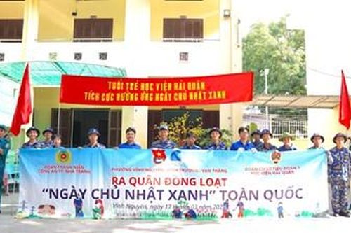 Khánh Hòa: Các đơn vị Quân đội hưởng ứng 'Ngày Chủ nhật xanh'