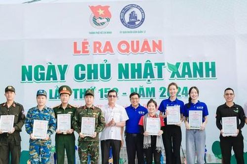 Hàng nghìn đoàn viên, sinh viên TP. HCM hưởng ứng Lễ ra quân Ngày 'Chủ nhật Xanh' lần thứ 152