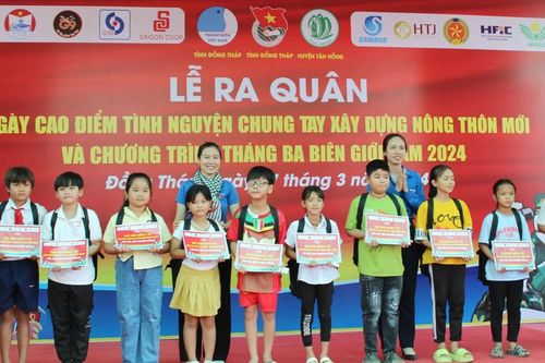 Tuổi trẻ TPHCM chung tay xây dựng nông thôn mới vùng biên Đồng Tháp