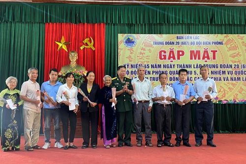 Gặp mặt kỷ niệm 45 năm Ngày thành lập Trung đoàn 20 (687) BĐBP