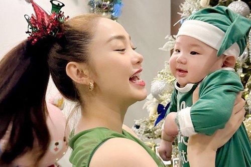 Minh Hằng khoe loạt ảnh siêu cưng của quý tử, nhận 'bão' tim