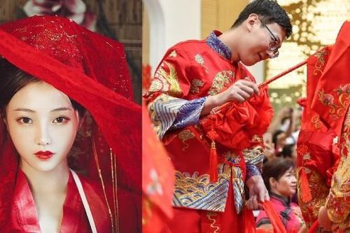 Nguồn gốc chiếc khăn đội đầu màu đỏ của tân nương thời phong kiến Trung Quốc