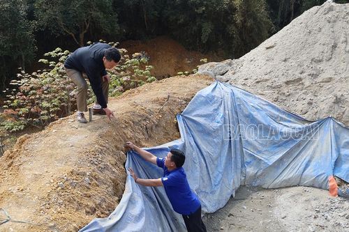Mường Khương khan hiếm nguồn nước phục vụ thi công các công trình giao thông