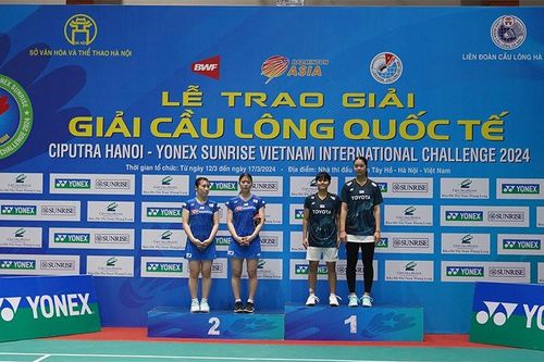 Giải cầu lông quốc tế Ciputra Hà Nội 2024: Các tay vợt Thái Lan vô địch 2 nội dung