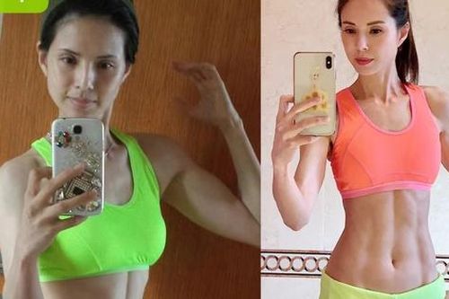 Lý Nhược Đồng khoe vóc dáng ngày càng ít mỡ