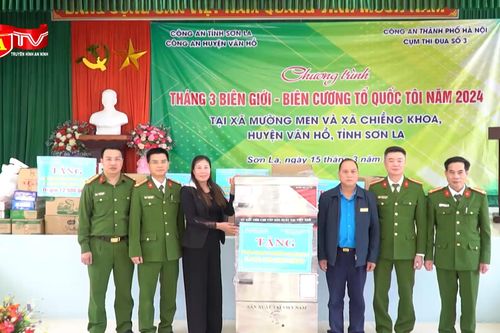 Nghĩa tình của Công an Thủ đô với vùng biên cương Tổ quốc