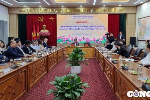 Hải Phòng: Vai trò quan trọng của tổ chức Đảng trong doanh nghiệp ở các Khu công nghiệp, Khu kinh tế Đình Vũ - Cát Hải