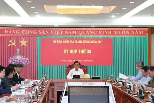 Thông cáo báo chí Kỳ họp thứ 38 của Ủy ban Kiểm tra Trung ương