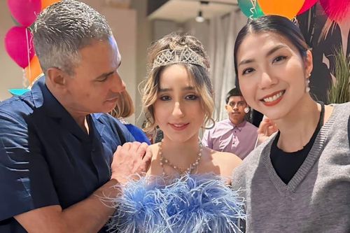 Ngọc Quyên khoe con gái xinh như Hoa khôi của bạn trai Tây
