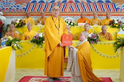 Tiền Giang: Công bố quyết định bổ nhiệm trụ trì chùa Phú Khánh (H.Tân Phước)
