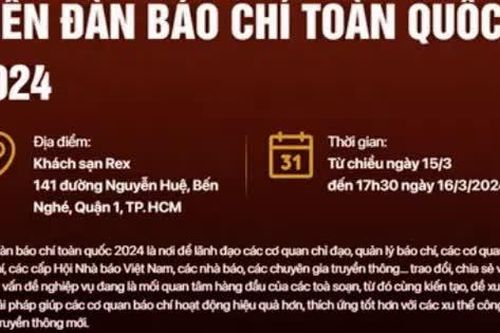 Hội Báo toàn quốc năm 2024 được tổ chức tại thành phố Hồ Chí Minh
