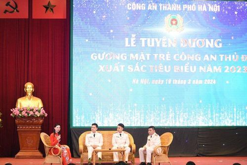 Tuyên dương 10 gương mặt trẻ Công an Thủ đô xuất sắc tiêu biểu năm 2023