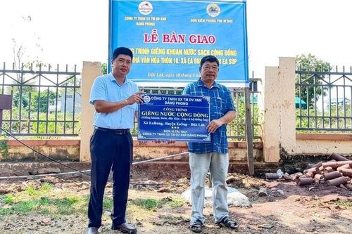 Hỗ trợ khoan giếng phục vụ nhân dân khu vực biên giới ở Đắk Lắk