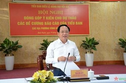 Hội nghị đóng góp ý kiến cho dự thảo các Đề cương của Tiểu ban Điều lệ Đảng Đại hội XIV tại vùng Đông Nam Bộ