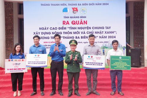 Tuổi trẻ BĐBP Quảng Bình 'tình nguyện chung tay xây dựng nông thôn mới'