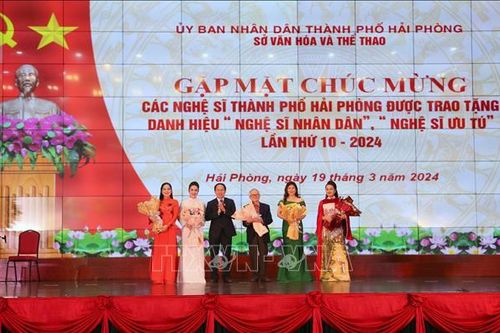 Hải Phòng: Gặp mặt, chúc mừng các Nghệ sĩ Nhân dân, Nghệ sĩ ưu tú