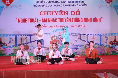 Gia Viễn tổ chức chuyên đề cấp tỉnh 'Nghệ thuật-Âm nhạc truyền thống Ninh Bình'