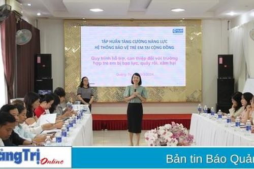 Tăng cường năng lực hệ thống bảo vệ trẻ em tại cộng đồng