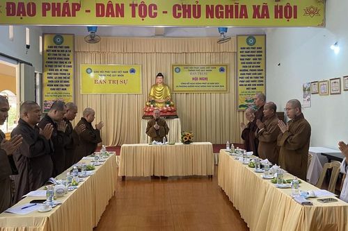 Bình Định: Thường trực Ban Trị sự Phật giáo TP.Quy Nhơn họp triển khai hoạt động Phật sự