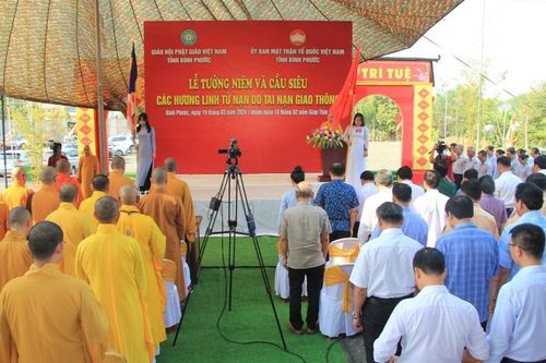 Bình Phước: Ban Trị sự Phật giáo tỉnh tổ chức tưởng niệm nạn nhân tử vong do tai nạn giao thông