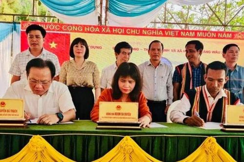 Giai Lai: Sở Xây dựng và Sở Lao động - Thương binh và Xã hội kết nghĩa, hỗ trợ làng Wâu