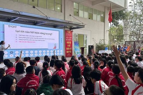 Học sinh học tiết kiệm năng lượng và bảo vệ môi trường