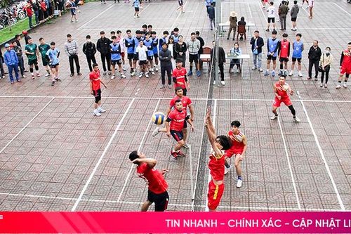 22 đội tranh tài Giải Bóng chuyền nam thanh niên Đức Thọ