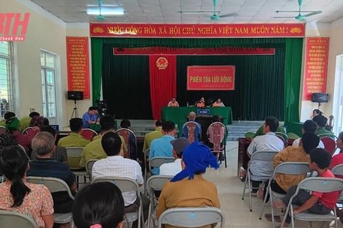 Thường Xuân phổ biến, giáo dục pháp luật qua các phiên tòa lưu động