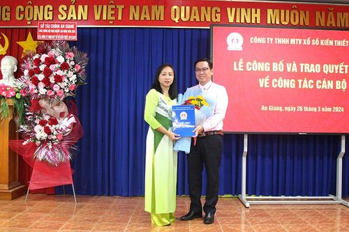 Bổ nhiệm lại Phó Giám đốc Công ty TNHH MTV Xổ số kiến thiết An Giang Trình Bảo Châu
