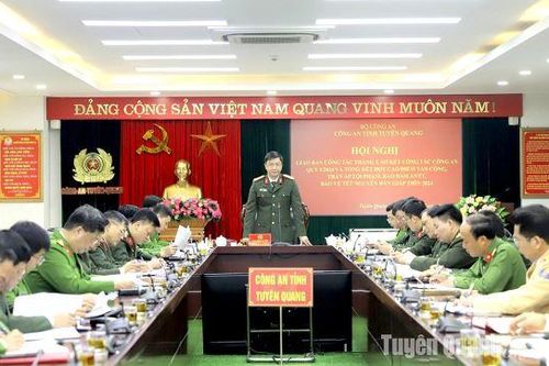 Công an Tuyên Quang quyết tâm hoàn thành các chỉ tiêu, nhiệm vụ