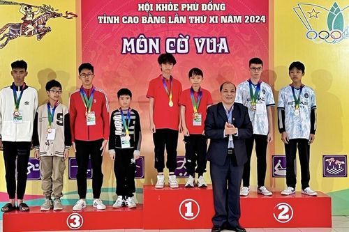 Trao 32 giải môn cờ vua tại Hội khỏe phù đồng tỉnh lần thứ XI