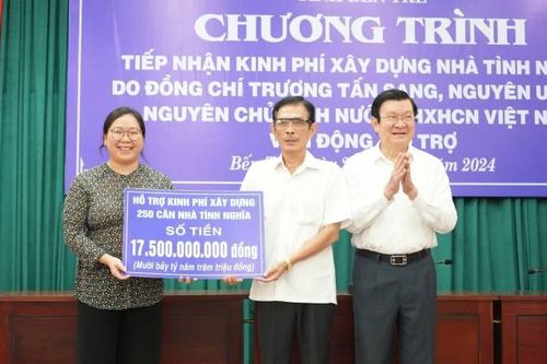 Bến Tre tiếp nhận kinh phí xây dựng 250 căn nhà tình nghĩa