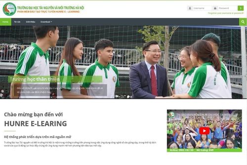 Trường Đại học Tài nguyên và Môi trường Hà Nội triển khai đào tạo trực tuyến trên hệ thống Hunre E-Learning