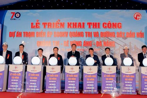 Triển khai thi công Trạm biến áp 500kV Quảng Trị