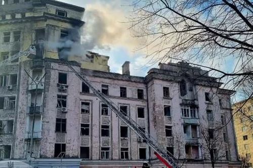 Thủ đô Kiev của Ukraine lần đầu hứng tên lửa sau nhiều tuần