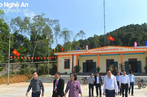 Thẩm định xét công nhận xã Vĩnh Thành, huyện Yên Thành đạt chuẩn nông thôn mới nâng cao