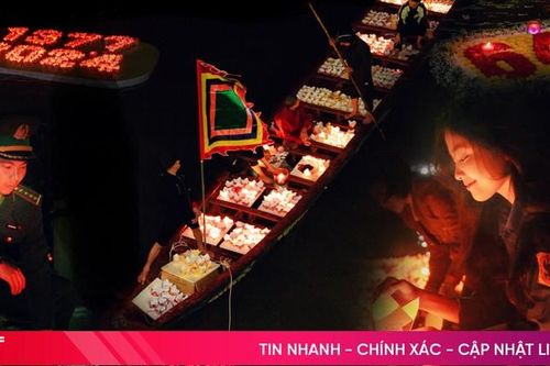 Thả hoa đăng tưởng niệm Chế Thắng phu nhân Nguyễn Thị Bích Châu