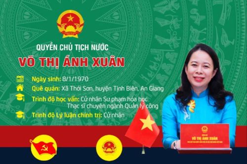 Chân dung quyền Chủ tịch nước Võ Thị Ánh Xuân