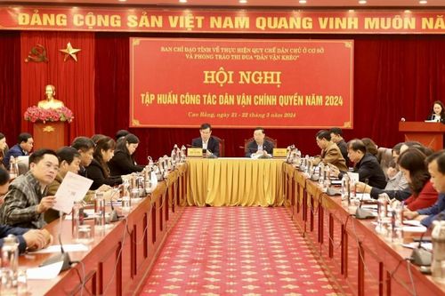 Tập huấn công tác dân vận chính quyền năm 2024