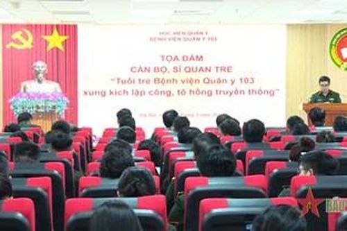 Tuổi trẻ Bệnh viện Quân y 103 xung kích lập công, tô hồng truyền thống