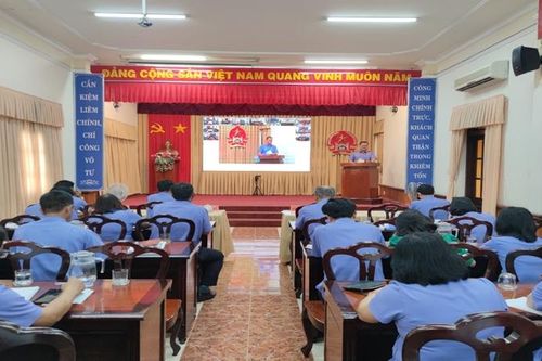 VKSND tỉnh Tiền Giang tổ chức Hội nghị trực tuyến giao ban công tác Quý II năm 2024