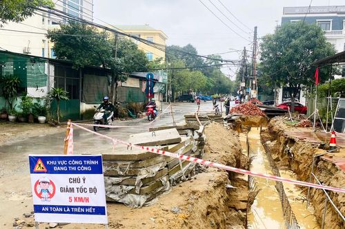 Nâng cấp đường Hải Thượng Lãn Ông (TP. Vinh): Giải phóng mặt bằng đến đâu, thi công đến đó